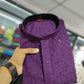 Anaita Lavender Embroidered Rayon Straight Kurta