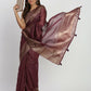 Shree Shyam Fashion Linen Cotton Purple Saree