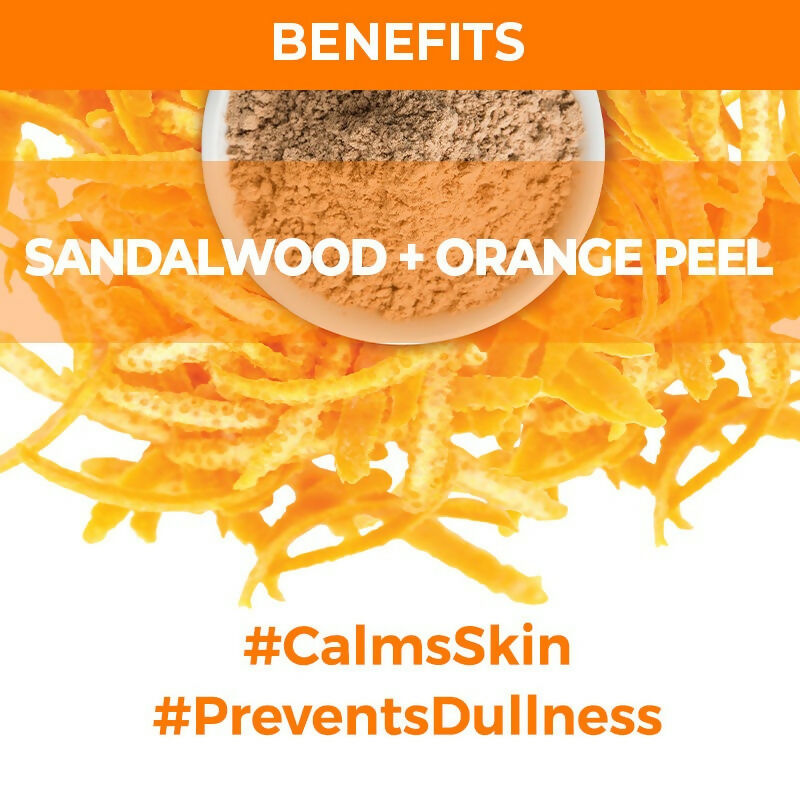 Nykaa Skin Secrets Indian Rituals Sandalwood + Orange Peel Sheet Mask For Glowing & Calm Skin - Swadesiicart