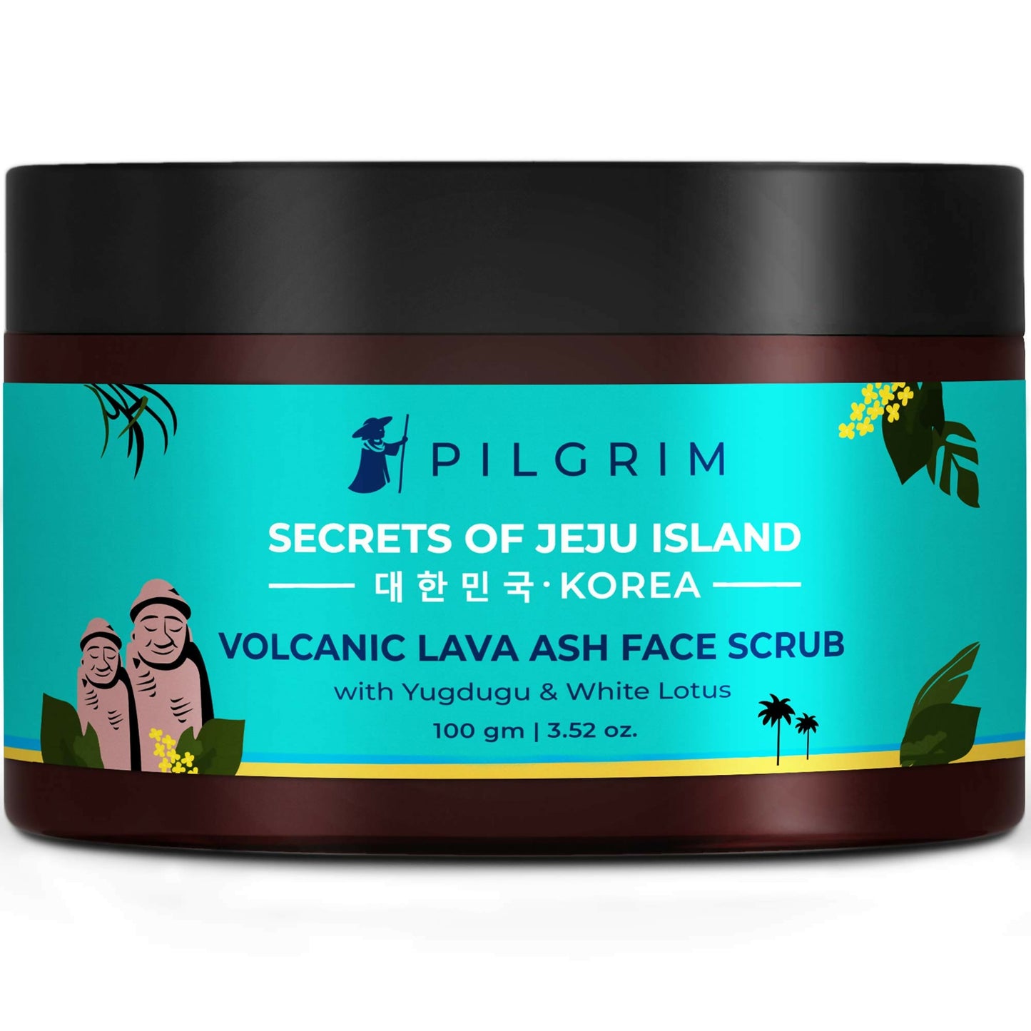 Pilgrim Face Scrub with Yugdugu & White Lotus, For Glowing Skin & Blackhead Removal, Dry, Oily Combination Skin - Pilgrim