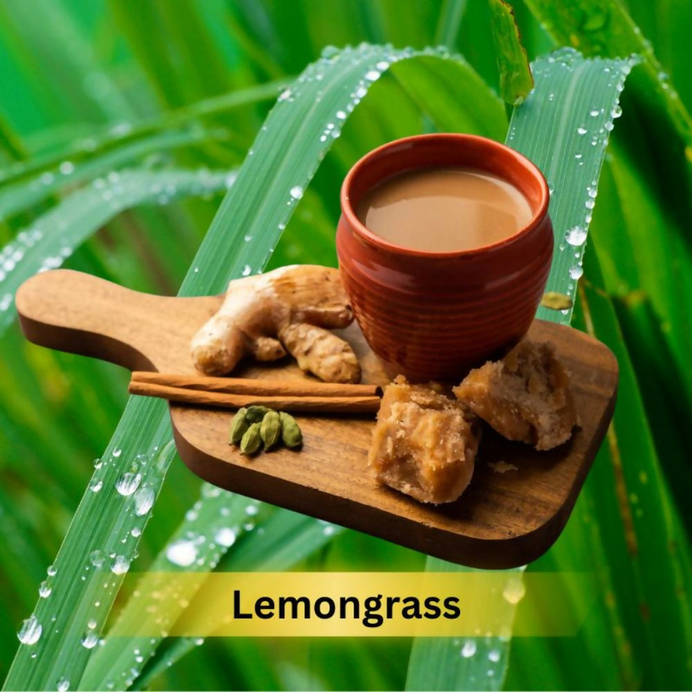 Naivedyam Classic Lemongrass Flavour Jaggery Tea | Swadesiicart
