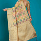 Beige Soft Organza Woven Design Saree with Unstitched Blouse Piece - Zaara