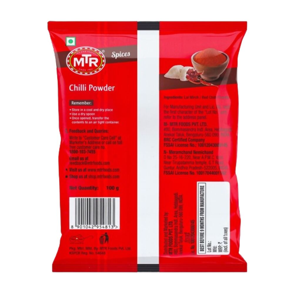 MTR Chilli Powder - Swadesiicart