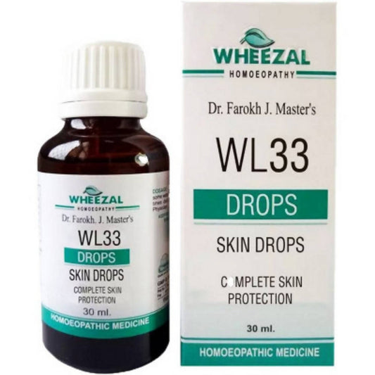 Wheezal Homeopathy WL33 Skin Drops | Swadesiicart
