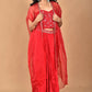 Morchari Women Hand Embroidery Crop Top-Red - Swadesiicart