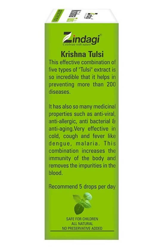 Zindagi Krishna Tulsi Drops - Swadesiicart
