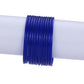 Afast Shining Blue Glass Party, Wedding, Daily Use Bangle Set, Pack Of 12 - Swadesiicart