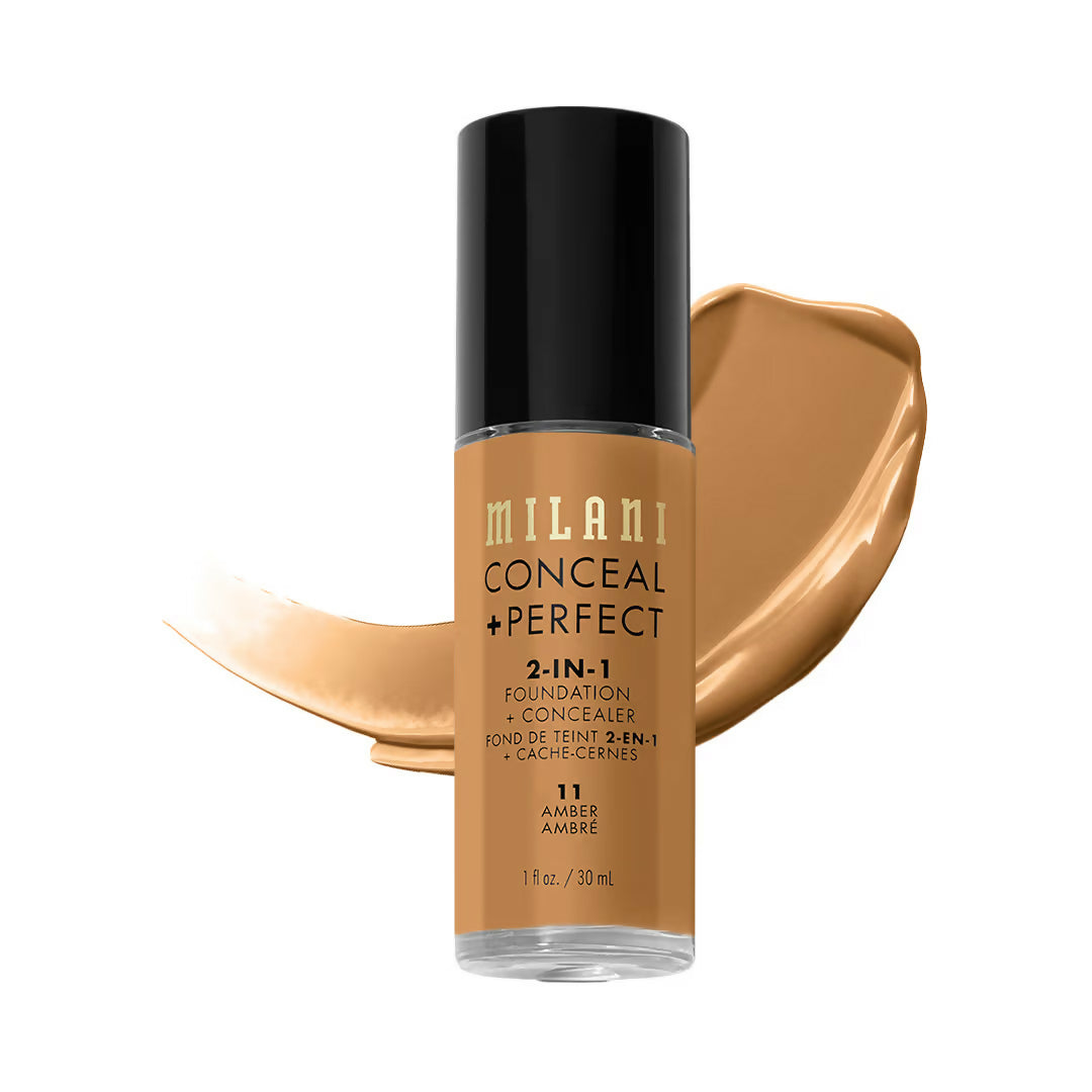 Milani Conceal + Perfect 2-In-1 Foundation + Concealer - Amber | Swadesiicart