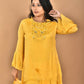 Morchari Women And Hand Embroidery Palazzo Set-Yellow - Swadesiicart