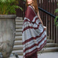Beatitude Maroon Cotton Handloom Saree