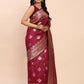 Astita Banarasi Silk Magenta Saree | Swadesiicart