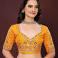 Ai Fashion Yellow Georgette Digital Print Party Wear Saree