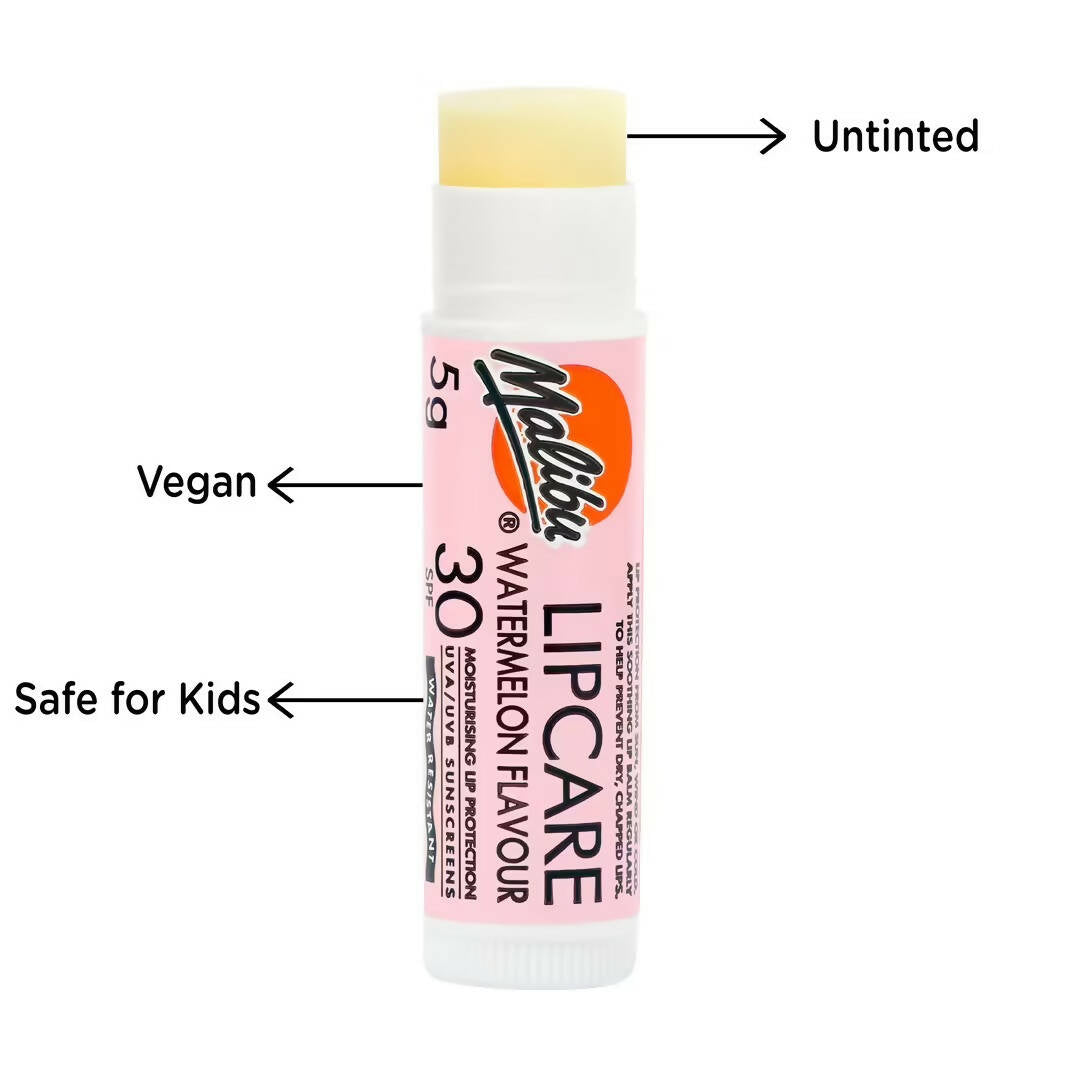 Malibu Watermelon Lip Balm SPF 30 Vegan - Swadesiicart