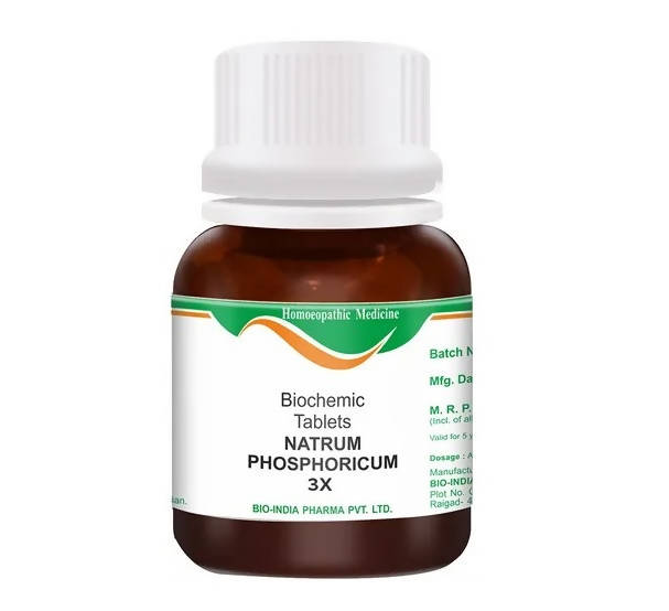 Bio India Homeopathy Natrum Phosphoricum Biochemic Tablets | Swadesiicart
