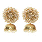 Mominos Fashion Johar Kamal Gold-Polished & Bead Party Wear Jhumka - Swadesiicart