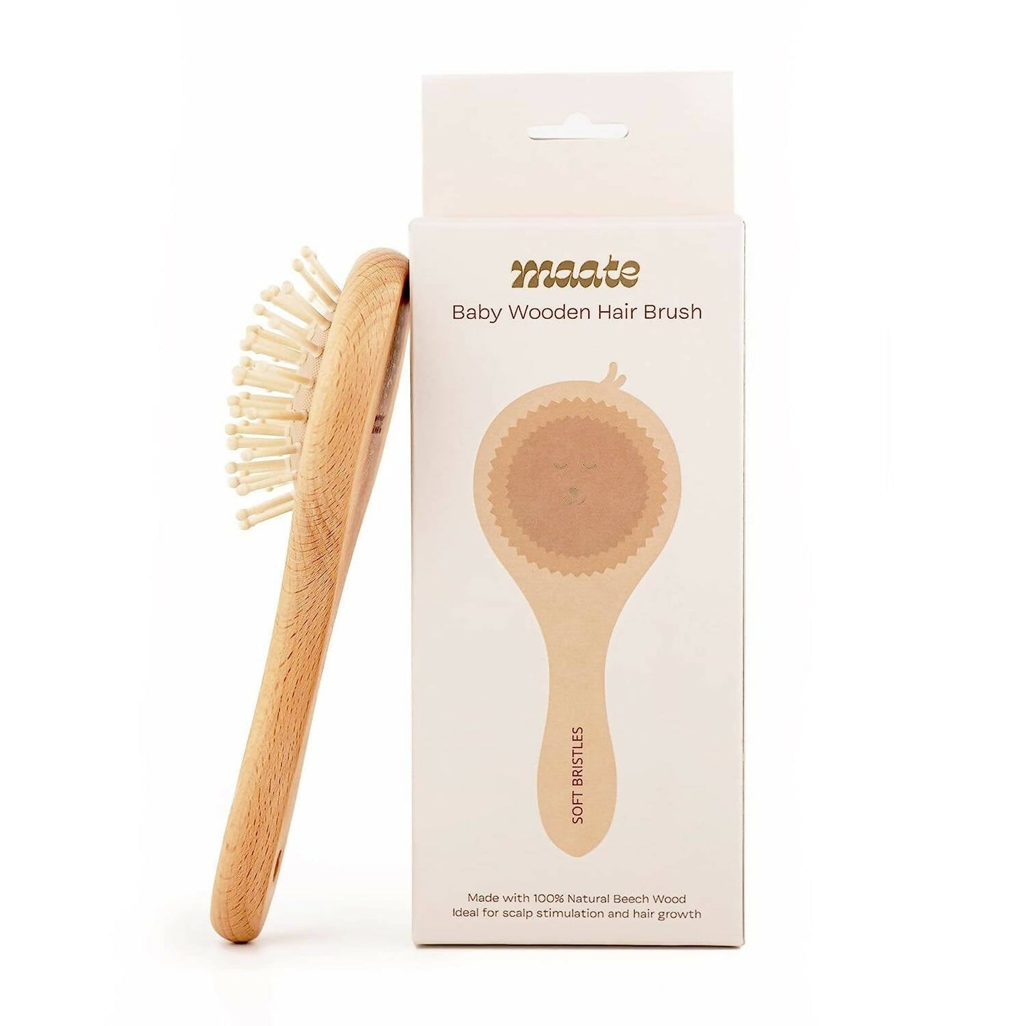 Maate Baby Wooden Comb Gift Box | Baby Wooden Hair Brush - Swadesiicart