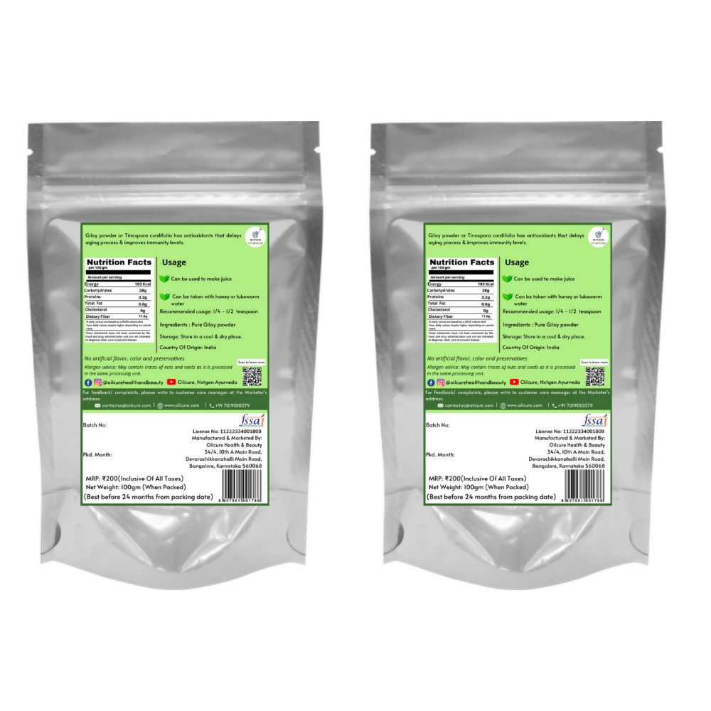 Nxtgen Ayurveda Giloy Powder - Swadesiicart