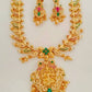 Traditional AD Emeralds Temple Bridal Necklace set