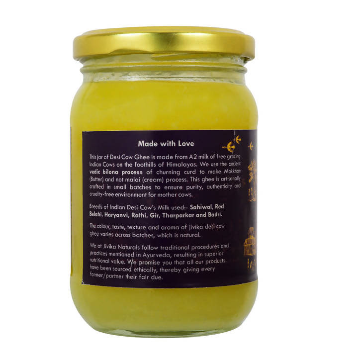 Jivika Naturals A2 Desi Cow Ghee | 100% Desi Gir Cow Ghee | A2 Milk Certified Ghee - Swadesiicart