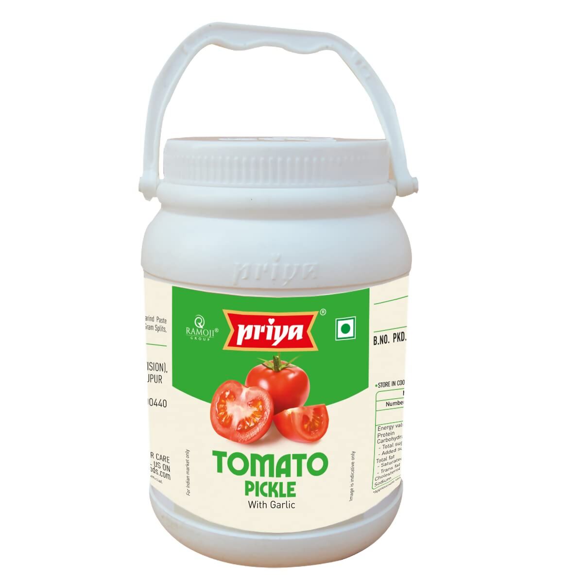 Priya Tomato Pickle with Garlic - Swadesiicart