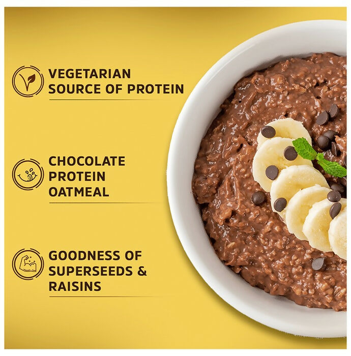 MuscleBlaze MB Fit 22g High Protein Oats - Dark Chocolate - Swadesiicart