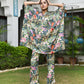 Vaasva Women's Dark Green Musline Viscose Digital Printed Kaftan Pant Set | Swadesiicart