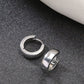 NVR Men's Set of 3 Multicolor Rhodium-Plated Stainless Steel Hoop Earrings - Swadesiicart