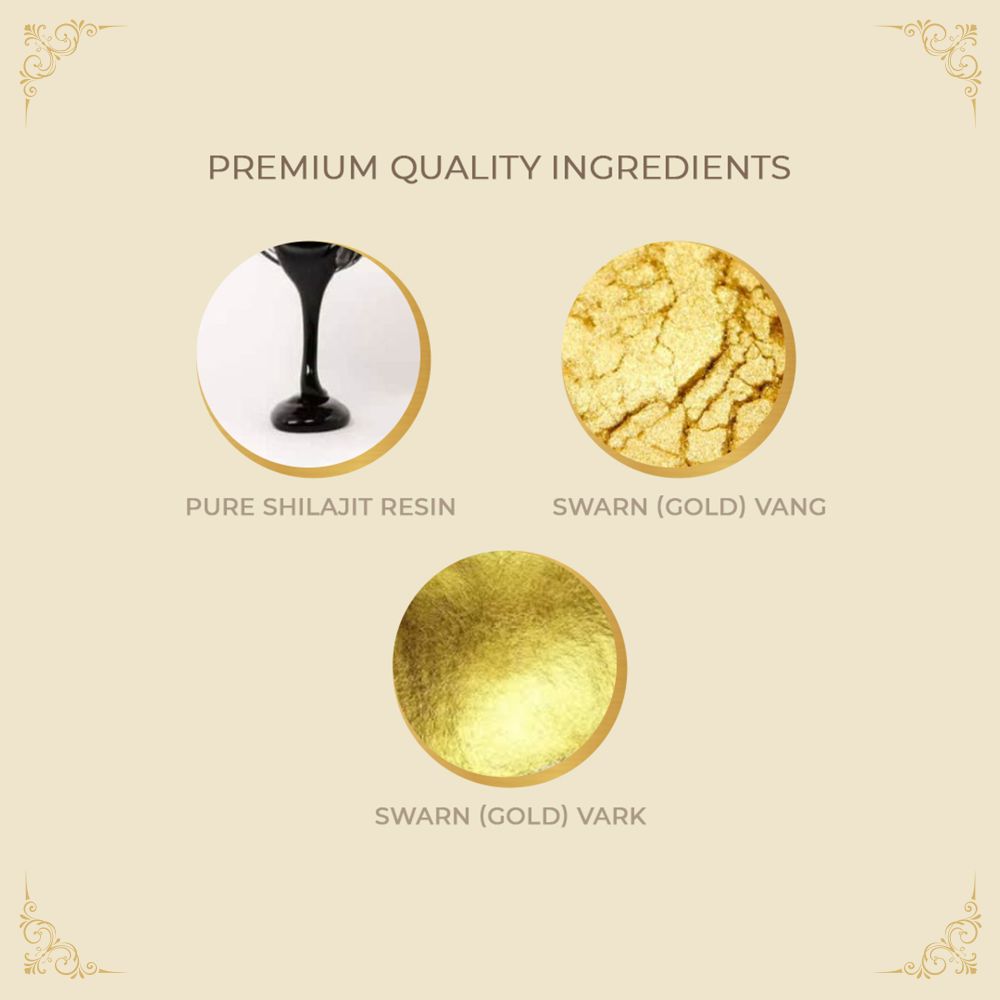 Upakarma Ayurveda Pure SJ Resin Form With Gold Dust - Swadesiicart