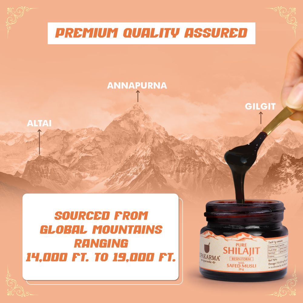 Upakarma Ayurveda Original & Pure SJ Resin Form With Safed Musli - Swadesiicart