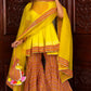 Pomcha Jaipur Tuscan Yellow Cotton Sharara Set | Swadesiicart