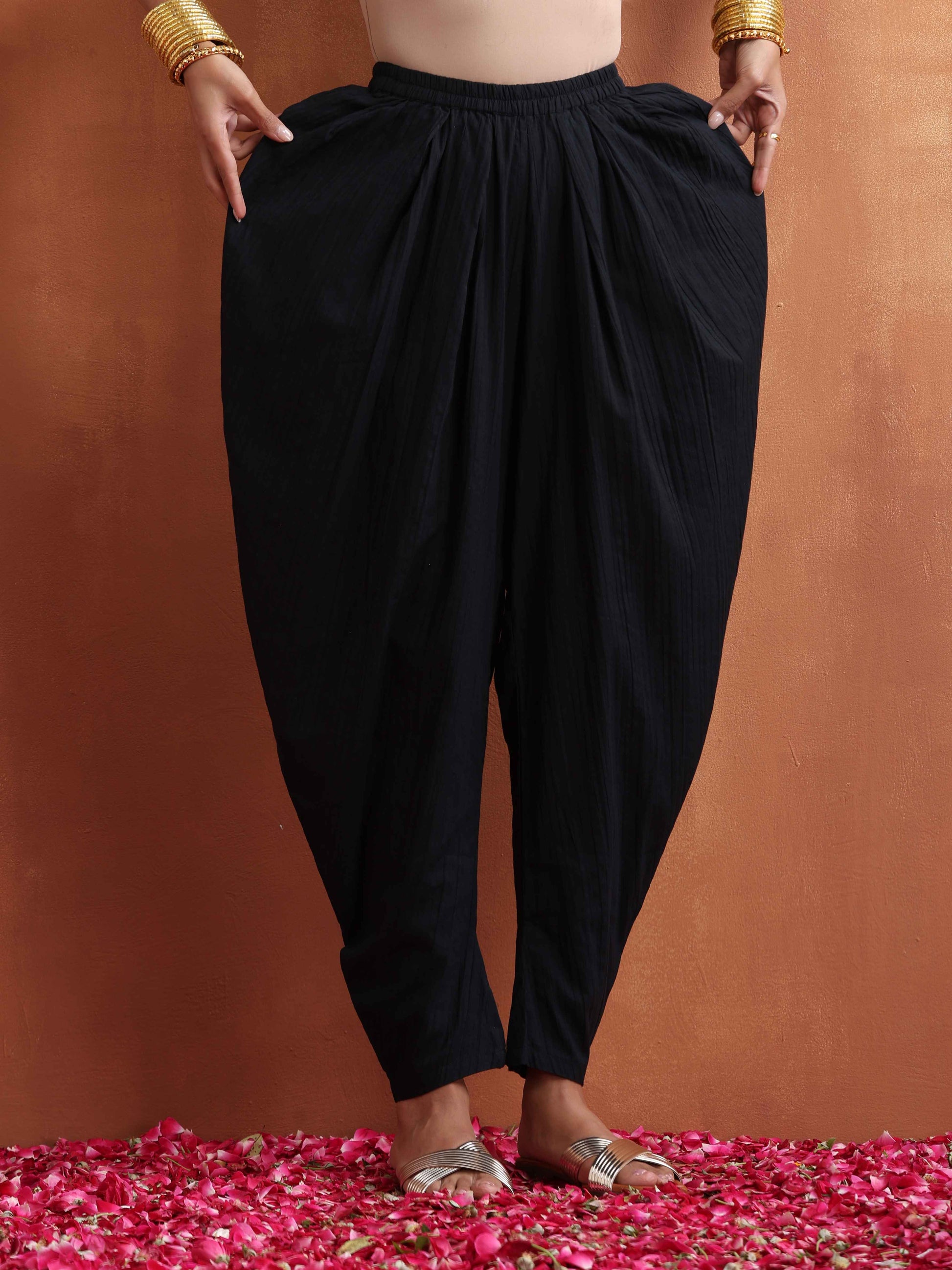 trueBrowns Black Cotton Co-ord Set - Swadesiicart