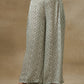 trueBrowns Light Green Bandhani Printed Silk Sleevesless Jacket Pant Set | Swadesiicart