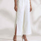trueBrowns White Cotton Check Shirt Co-ord Set - Swadesiicart