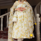 Pomcha Jaipur Yellow Phool Organza Anarkali Set | Swadesiicart