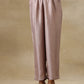 trueBrowns Grey Textured Silk Deep V-Neck Co-Ord Set - Swadesiicart