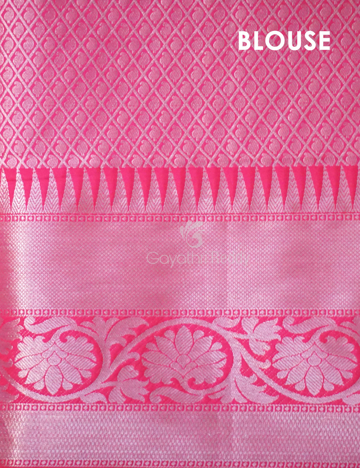 Pastel Wheat Banaras Border Buttes Floral Design Banarasi Semi Silk Saree By Gayathri Reddy Designer Studio | Swadesiicart