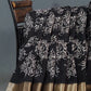 Shades of Black Floral Screen Dola Silk Saree By Gayathri Reddy Designer Studio | Swadesiicart
