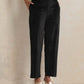 trueBrowns Black Velvet Geometric Embroidered Kurta Pant Dupatta Set | Swadesiicart