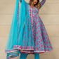 Pomcha Jaipur Chitra Hand Block Cotton Anarkali Set | Swadesiicart