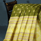 Mehendi Green And Lime Green Block Print Pure Kota Cotton Saree By Gayathri Reddy Designer Studio | Swadesiicart
