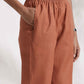 trueBrowns Rust Slub Co-ord Set - Swadesiicart