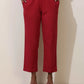 trueBrowns Maroon Cotton Linen Co-Ord Set - Swadesiicart
