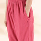 trueBrowns Pink Cotton Dobby Oversized Co-ord Set - Swadesiicart