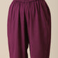 trueBrowns Plum Purple Slub Texture High Low Kaftan Pant Set | Swadesiicart