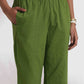 trueBrowns Green Cotton Placement Print Kurta Co-ord Set - Swadesiicart