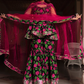 Pomcha Jaipur Gulmohar Cotton Hand Block Sharara Set | Swadesiicart