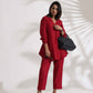 trueBrowns Maroon Slub Co-ord Set - Swadesiicart