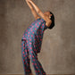 trueBrowns Blue Pink Printed Silk Co-Ord Set - Swadesiicart