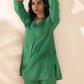 trueBrowns Green Cotton Relaxed Co-ord Set - Swadesiicart