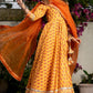 Pomcha Jaipur Mehar Light Brown Hand Block Anarkali Set | Swadesiicart